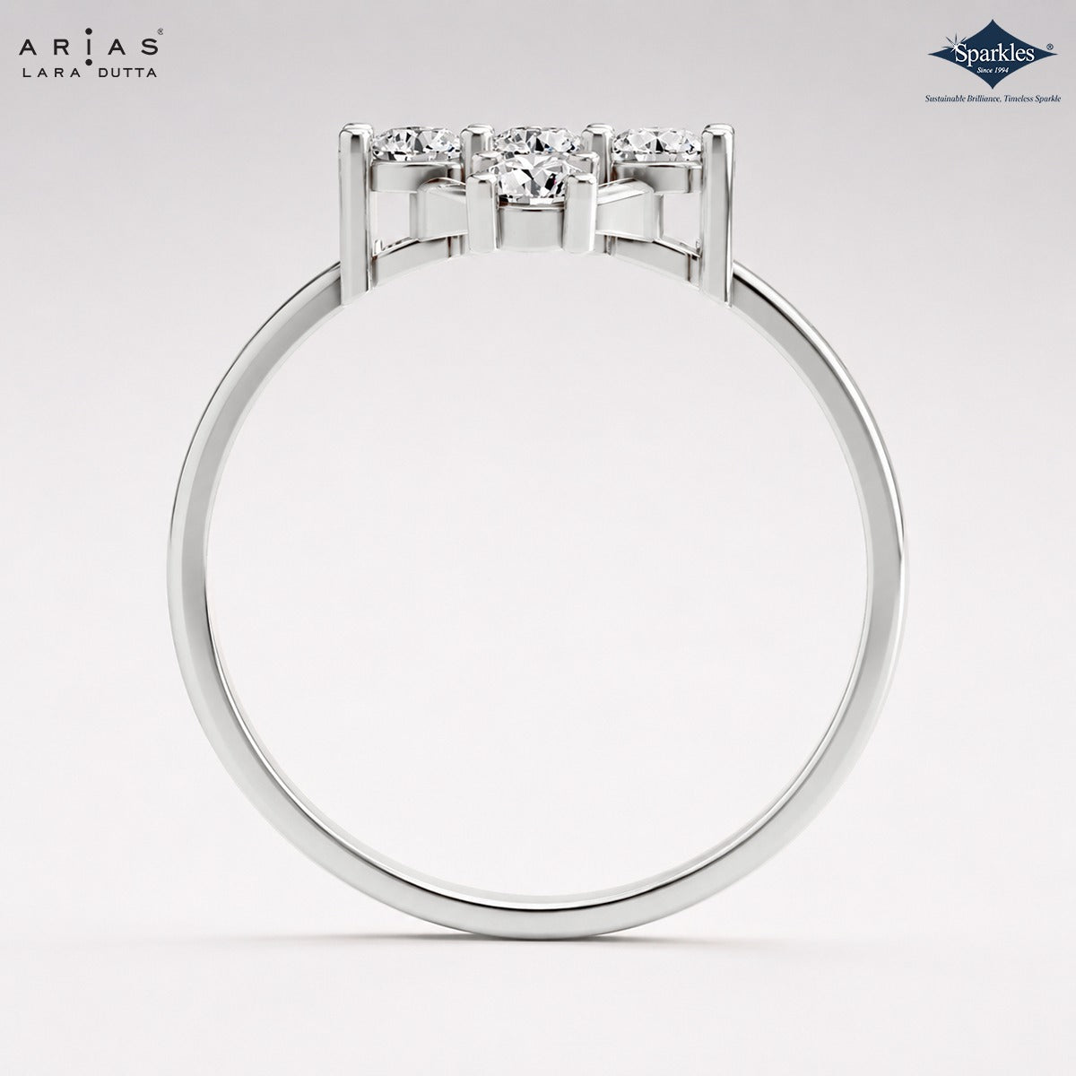 Arias by Lara Dutta Open Lattice Diamond Ring