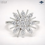 Arias by Lara Dutta Starburst Spray Diamond Ring