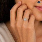 Arias by Lara Dutta Starburst Spray Diamond Ring