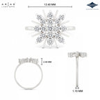 Arias by Lara Dutta Starburst Spray Diamond Ring