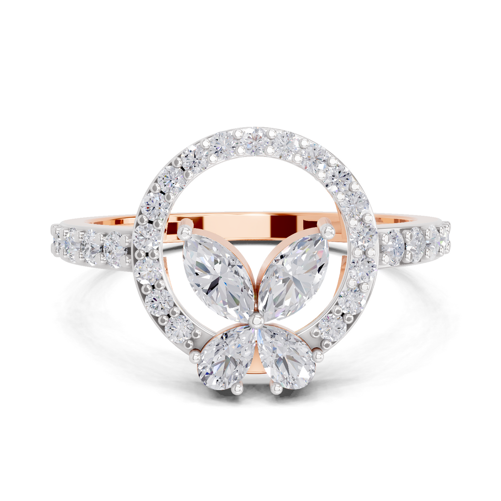 0.97 Carat Blossom Circle Engagement Ring