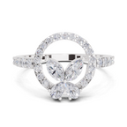 0.97 Carat Blossom Circle Engagement Ring