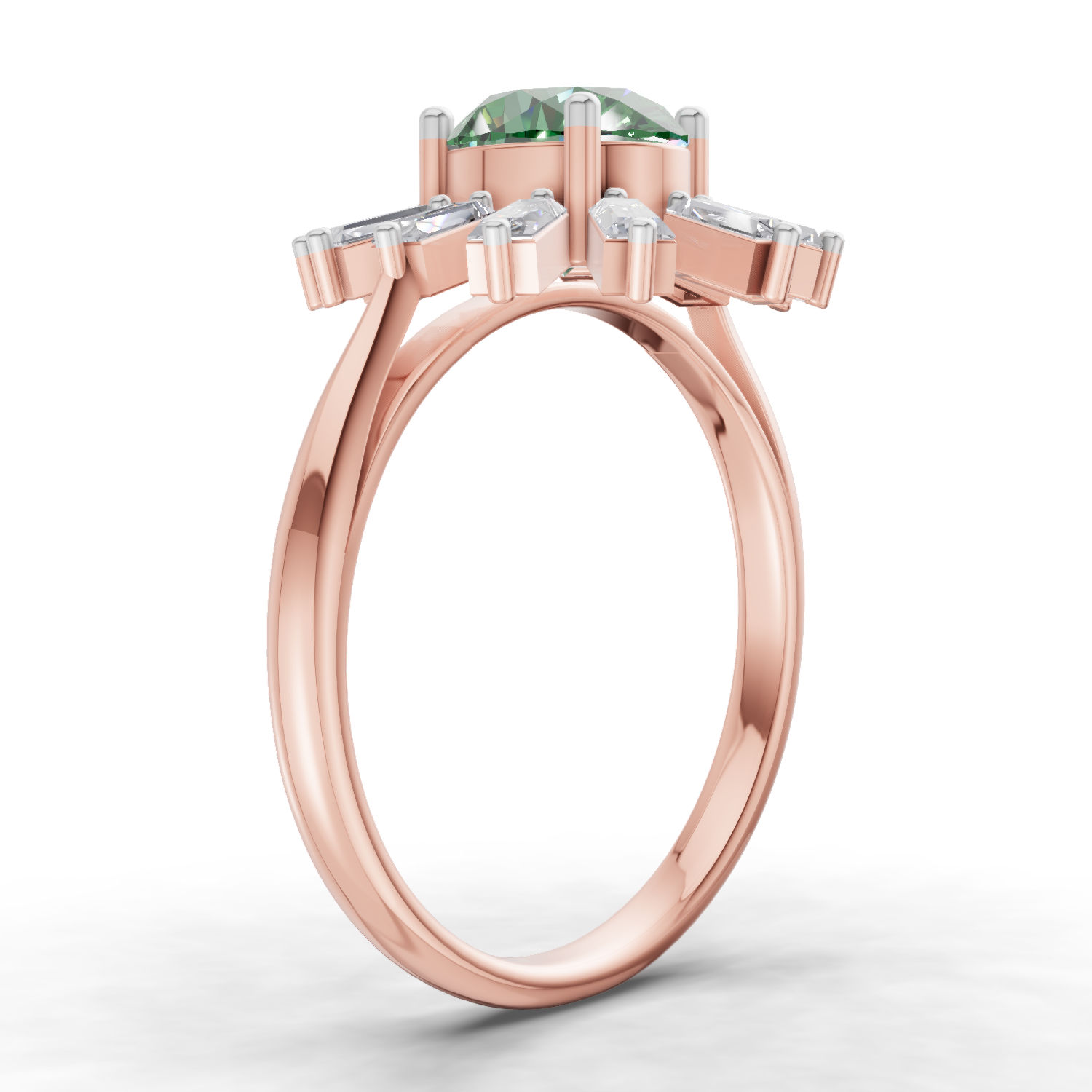 1.92 Carat Halo Diamond Engagement Ring