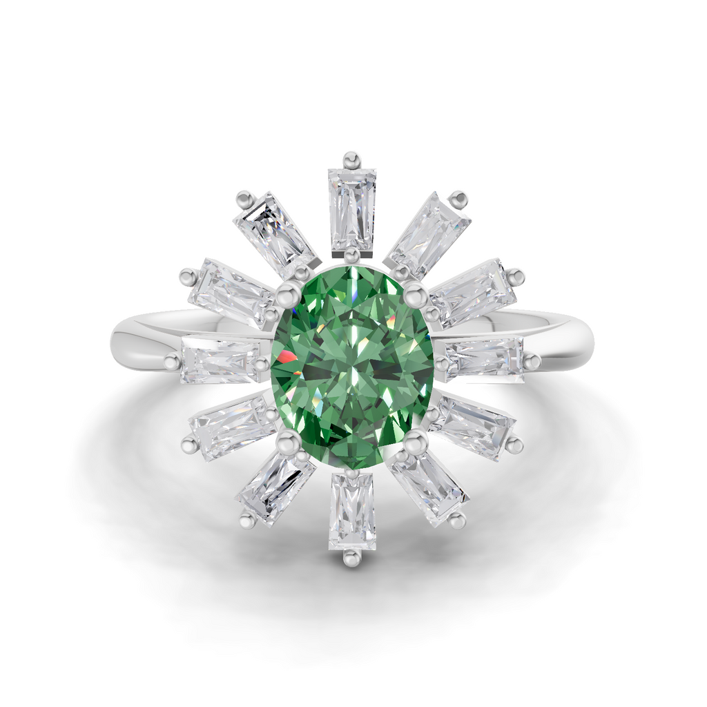 1.92 Carat Halo Diamond Engagement Ring