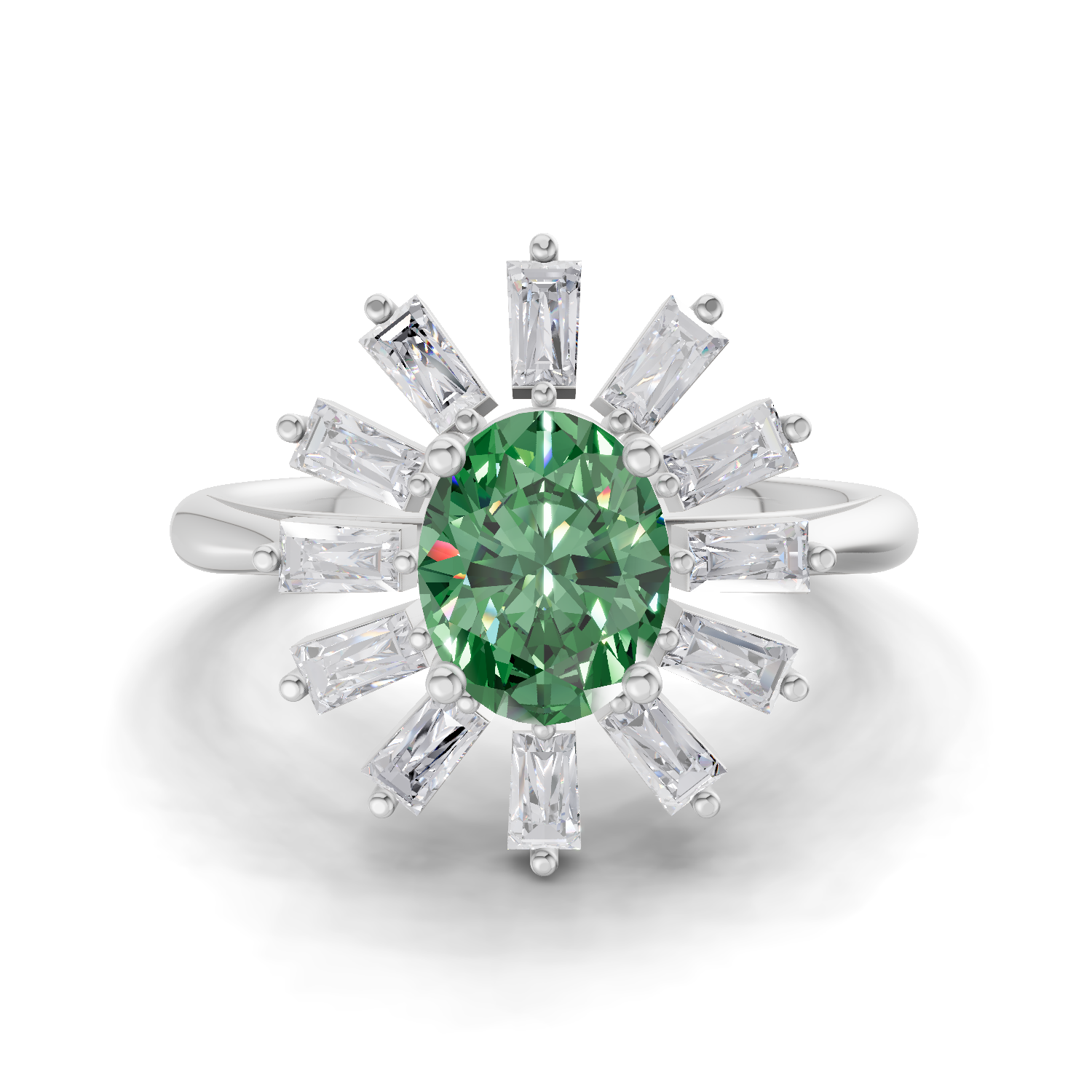 1.92 Carat Halo Diamond Engagement Ring