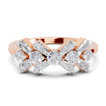 Sparkles 0.19 Ct Evil Eye Elegance Diamond Ring in 14K Gold