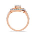 0.86 Carat Diamond Floral Halo Ring