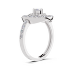 0.86 Carat Diamond Floral Halo Ring