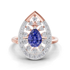 0.47 Carat Halo Diamond Engagement Ring