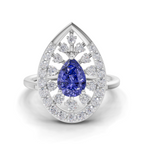 0.47 Carat Halo Diamond Engagement Ring