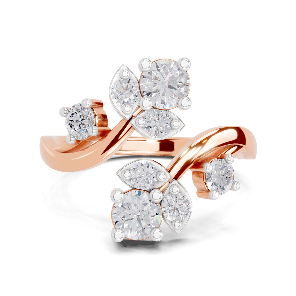 0.98 Carat Floral Vine Lab Grown Ring