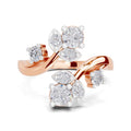 0.64 Carat Magnolia Flower Ring
