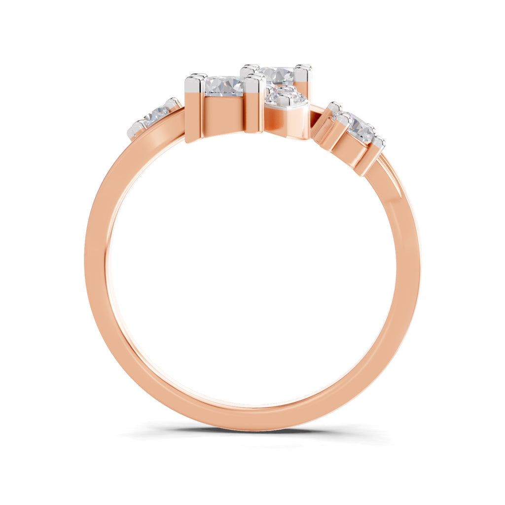 0.98 Carat Floral Vine Lab Grown Ring