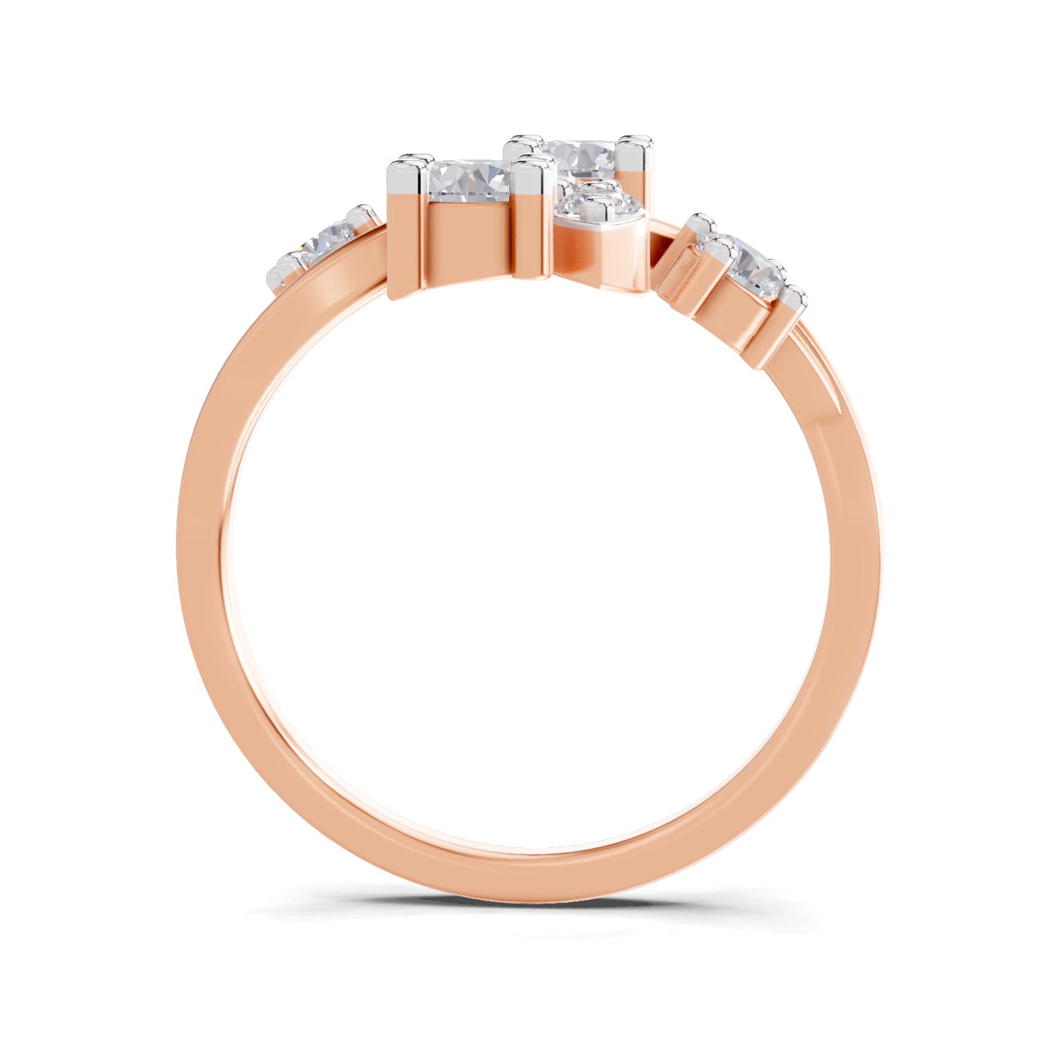 0.98 Carat Floral Vine Lab Grown Ring