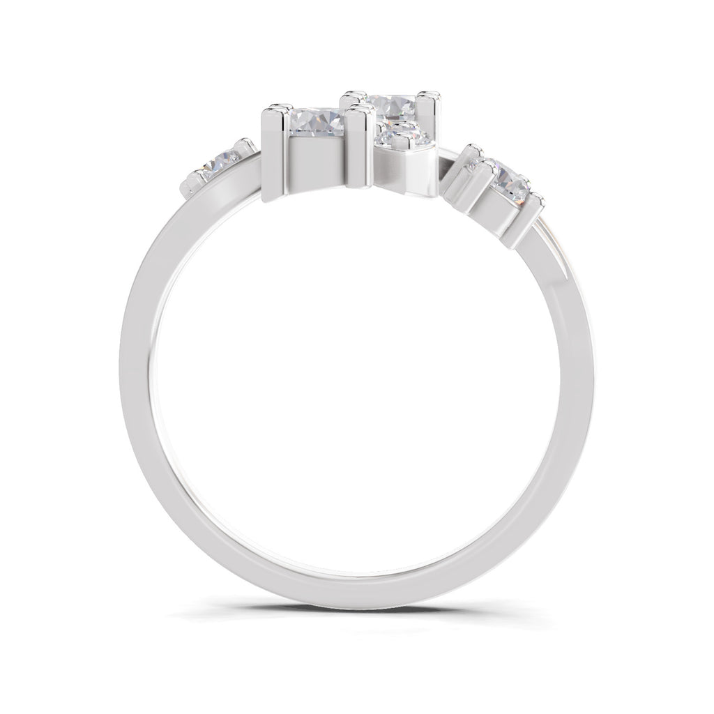 0.98 Carat Floral Vine Lab Grown Ring