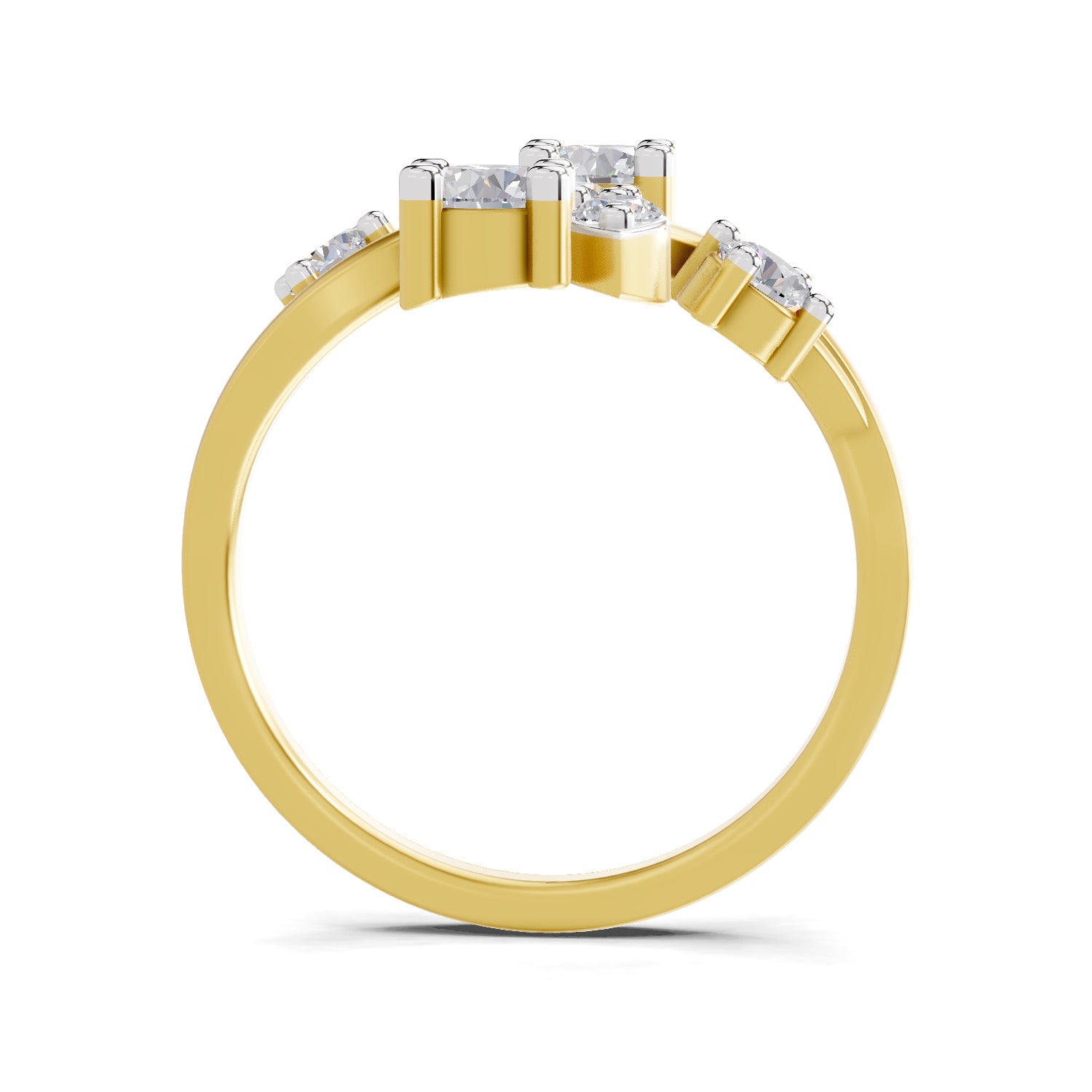 0.98 Carat Floral Vine Lab Grown Ring