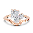 0.98 Carat Floral Vine Lab Grown Ring