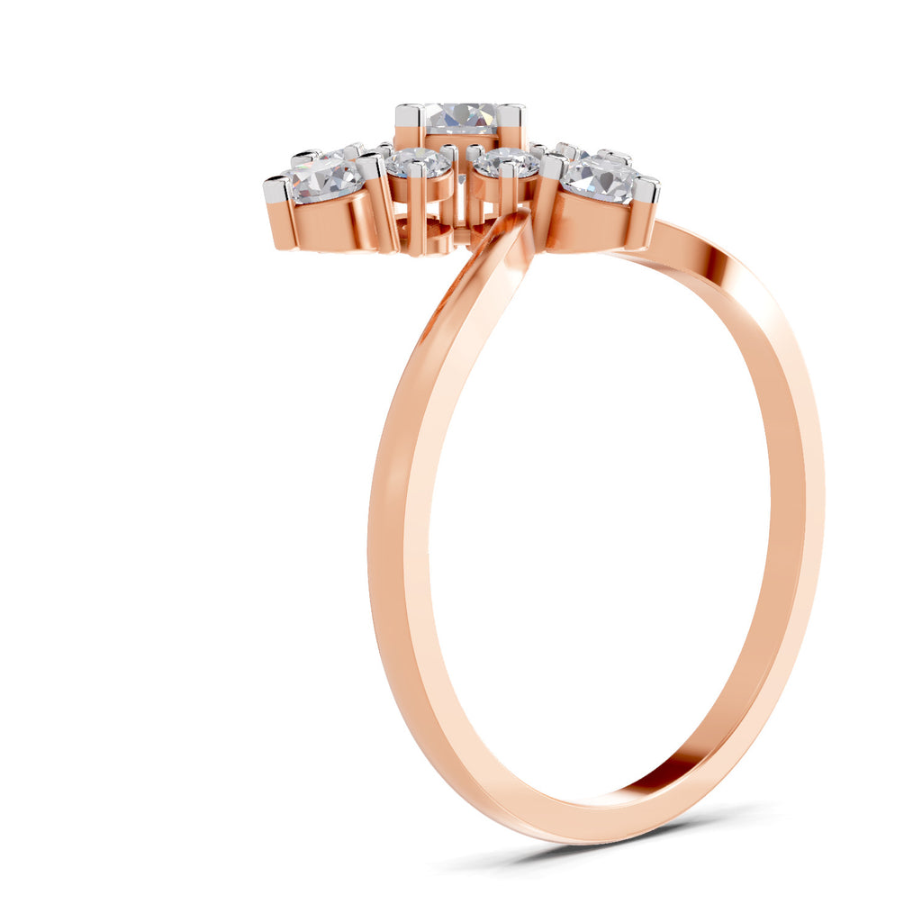 0.95 Carat Marquise Diamond Cluster Ring