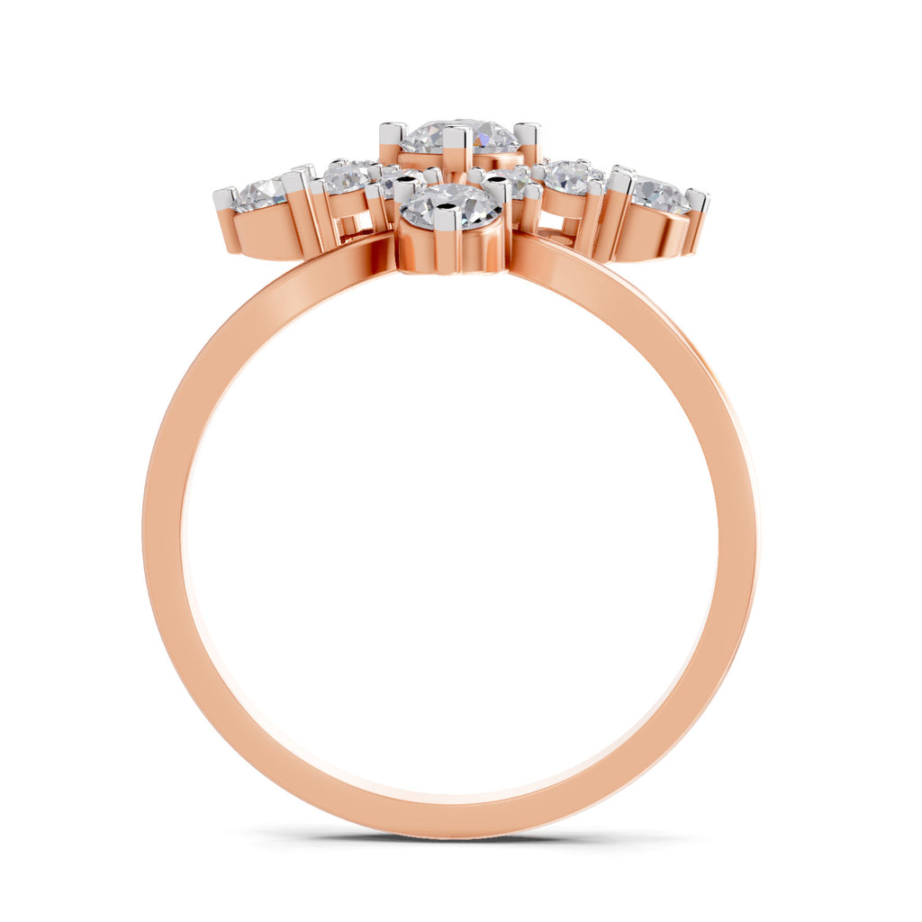 0.95 Carat Marquise Diamond Cluster Ring