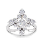 0.95 Carat Marquise Diamond Cluster Ring