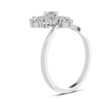 0.95 Carat Marquise Diamond Cluster Ring
