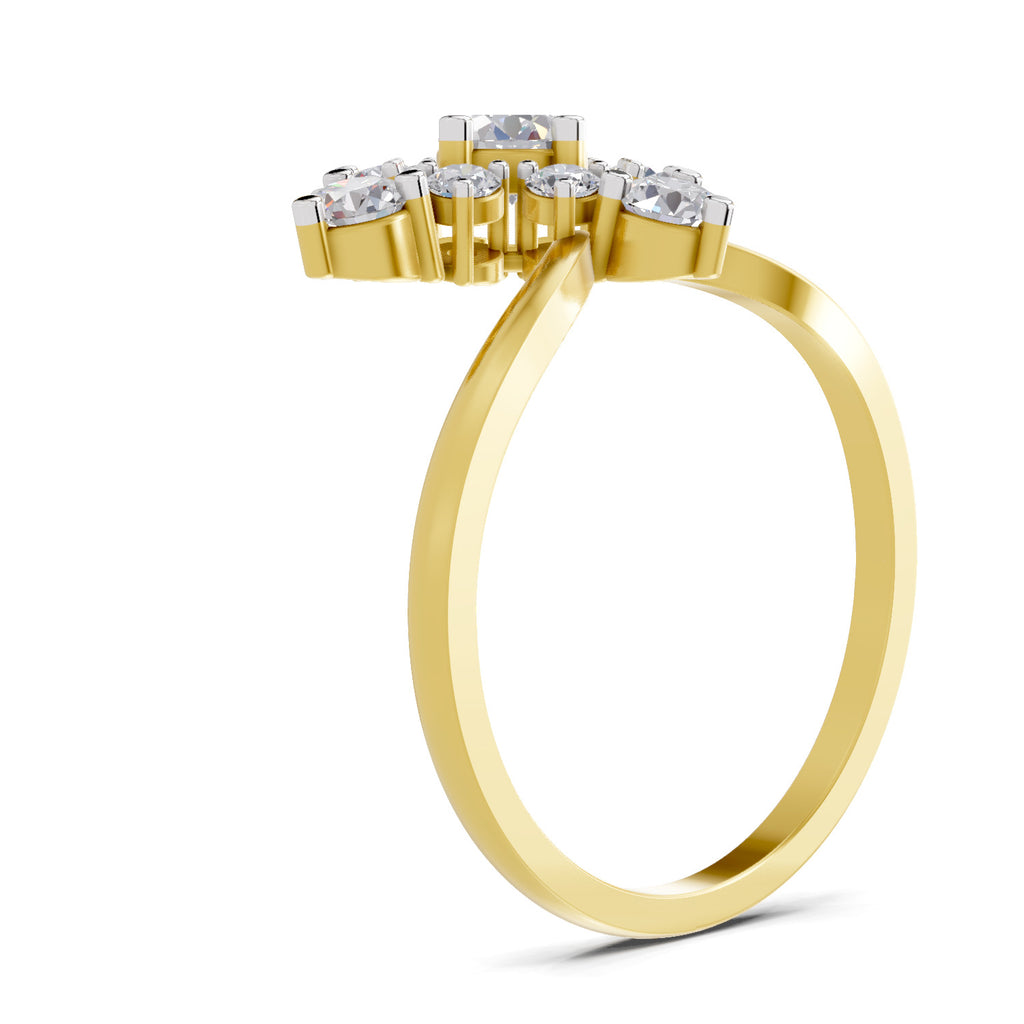 0.95 Carat Marquise Diamond Cluster Ring