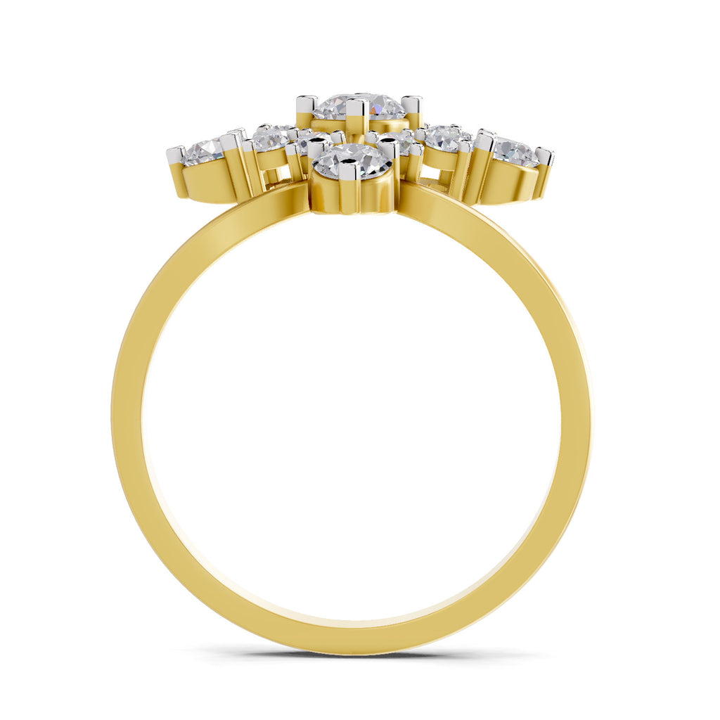 0.95 Carat Marquise Diamond Cluster Ring