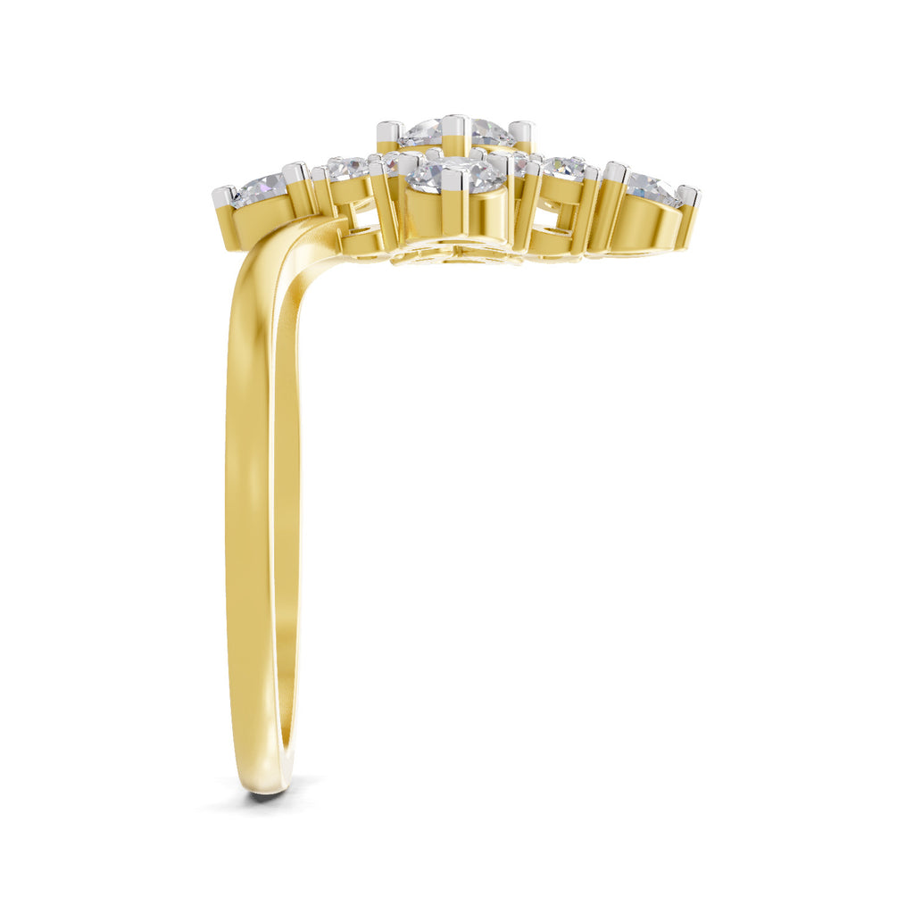 0.95 Carat Marquise Diamond Cluster Ring