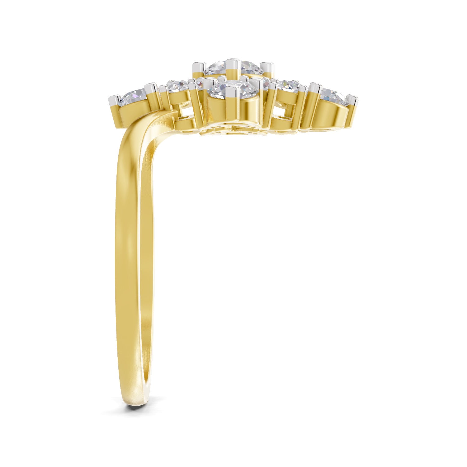 0.95 Carat Marquise Diamond Cluster Ring