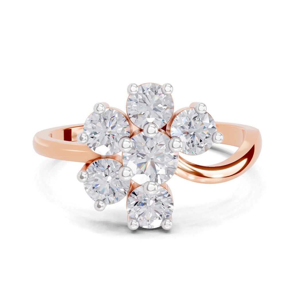 0.95 Carat Marquise Diamond Cluster Ring