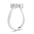 0.9 Carat Three-Stone Bypass Ring