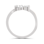 0.9 Carat Three-Stone Bypass Ring