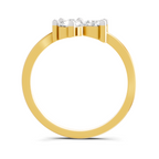 0.9 Carat Three-Stone Bypass Ring