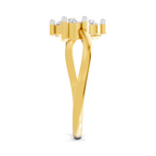 0.9 Carat Three-Stone Bypass Ring