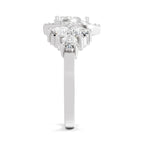 1.47 Carat The Pear Halo Cluster Ring