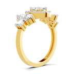 1.47 Carat The Pear Halo Cluster Ring