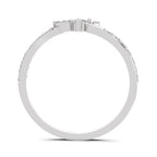 0.71 Carat Valencia Round Chevron Ring