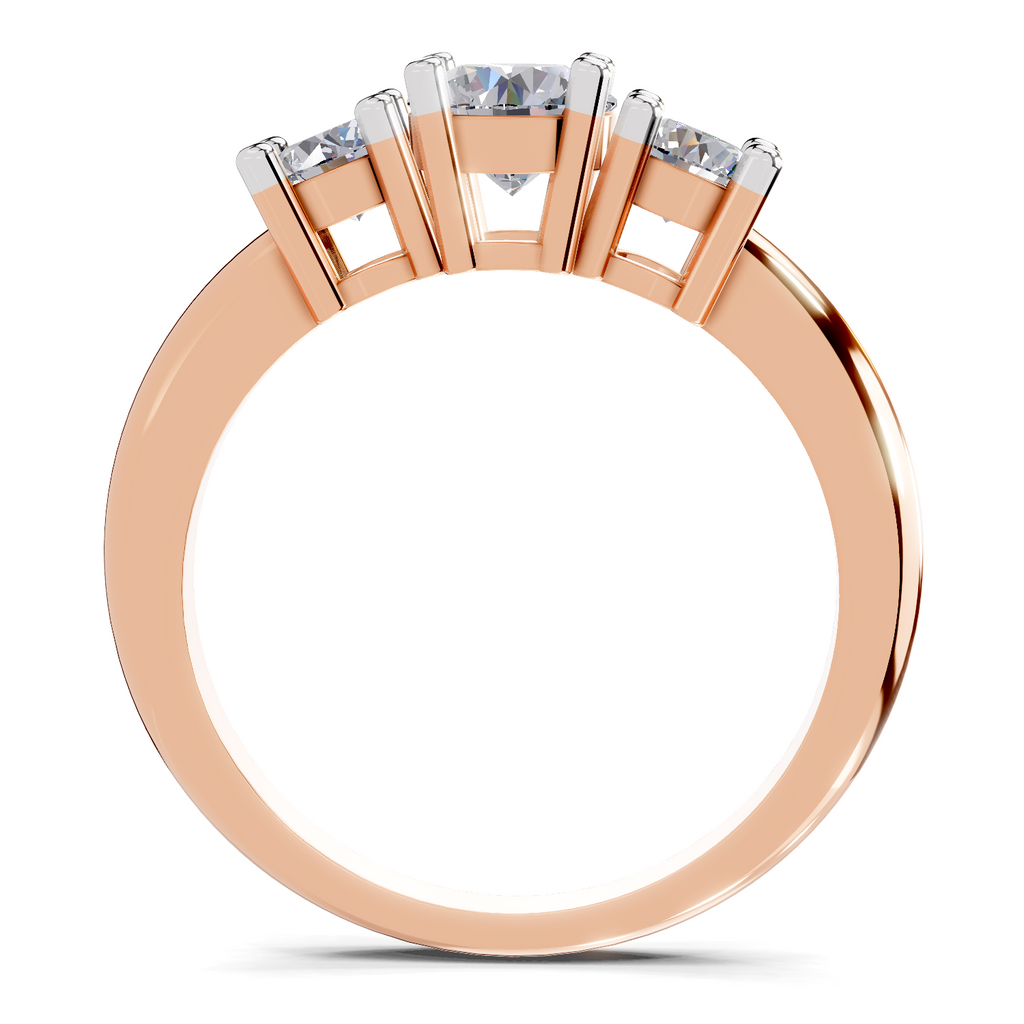 0.95 Carat Trinity Gleam Promise Engagement Ring