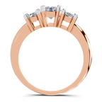 0.95 Carat Trinity Gleam Promise Engagement Ring