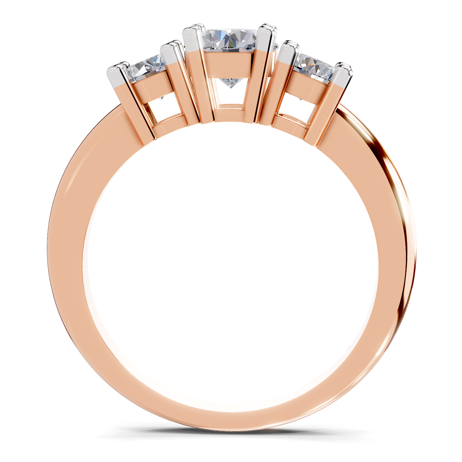 0.95 Carat Trinity Gleam Promise Engagement Ring