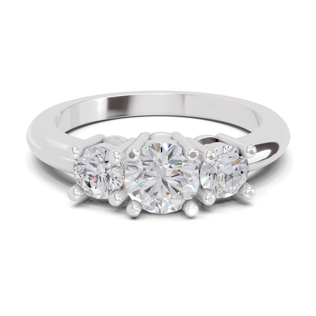 0.95 Carat Trinity Gleam Promise Engagement Ring