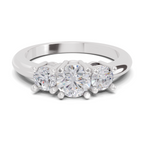 0.95 Carat Trinity Gleam Promise Engagement Ring