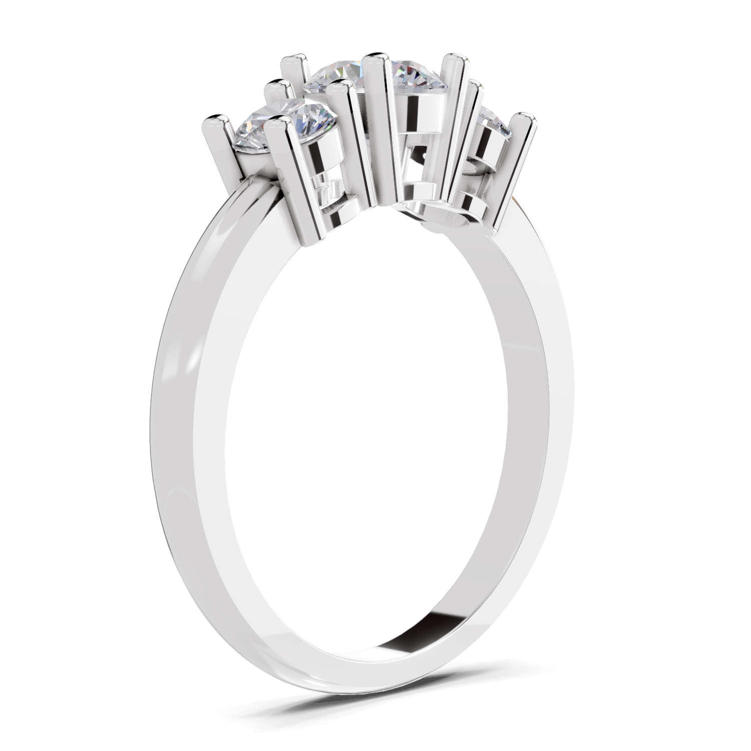 0.95 Carat Trinity Gleam Promise Engagement Ring