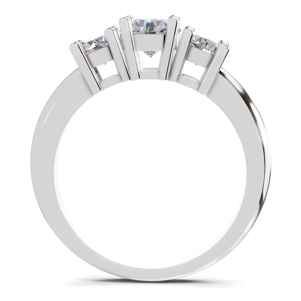 0.95 Carat Trinity Gleam Promise Engagement Ring