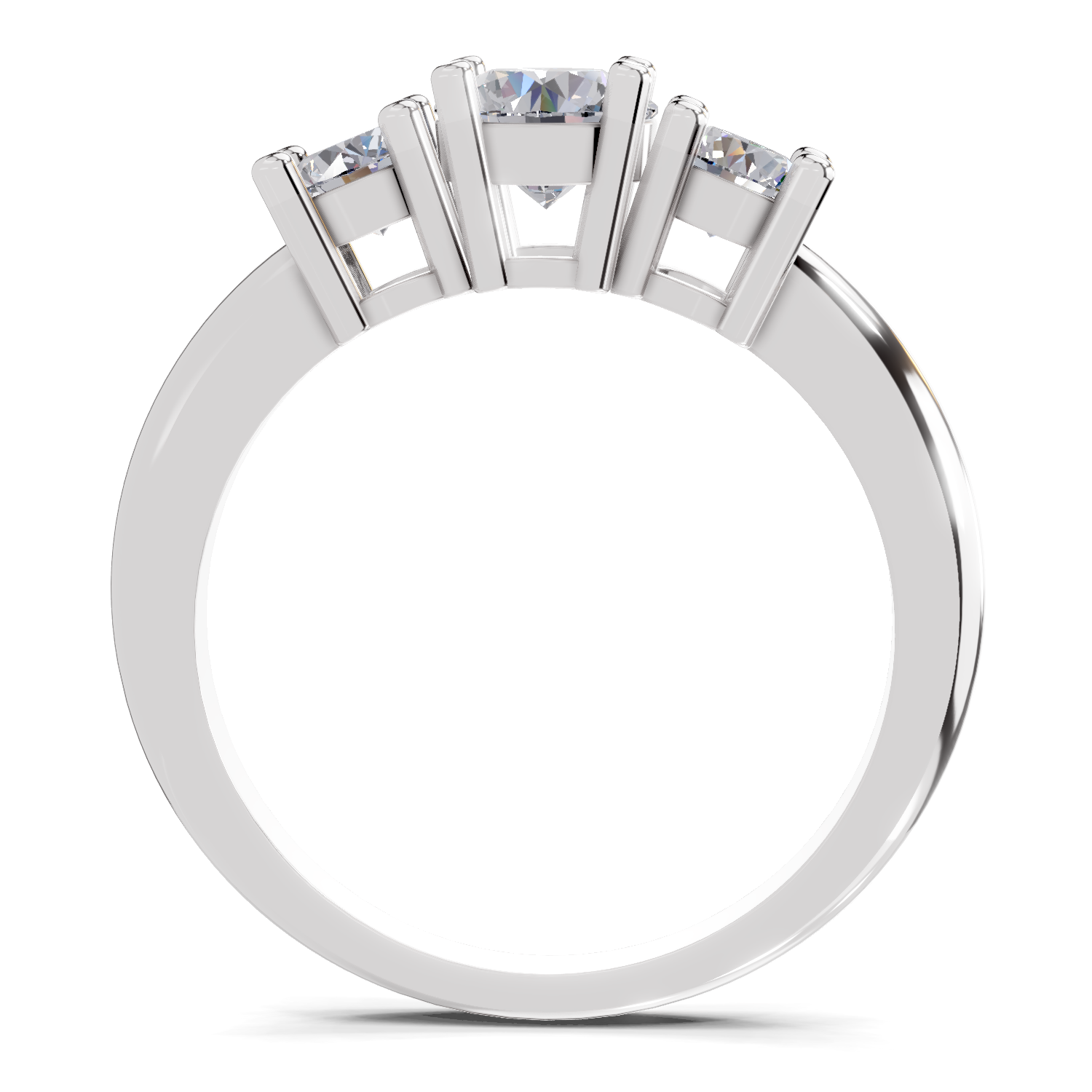 0.95 Carat Trinity Gleam Promise Engagement Ring