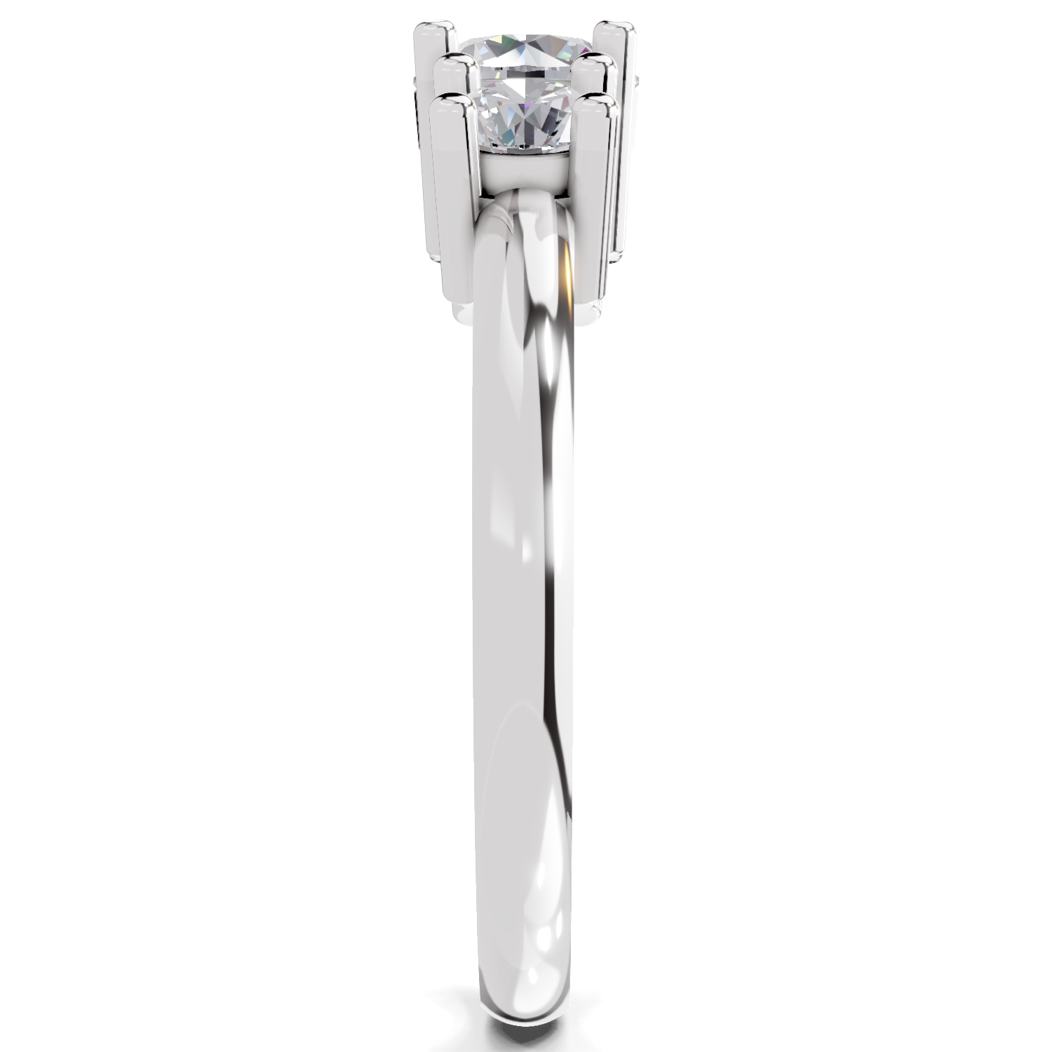 0.95 Carat Trinity Gleam Promise Engagement Ring