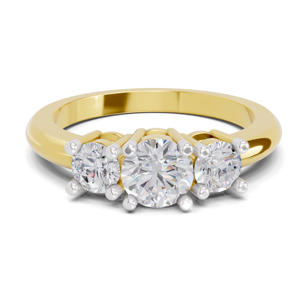 0.95 Carat Trinity Gleam Promise Engagement Ring
