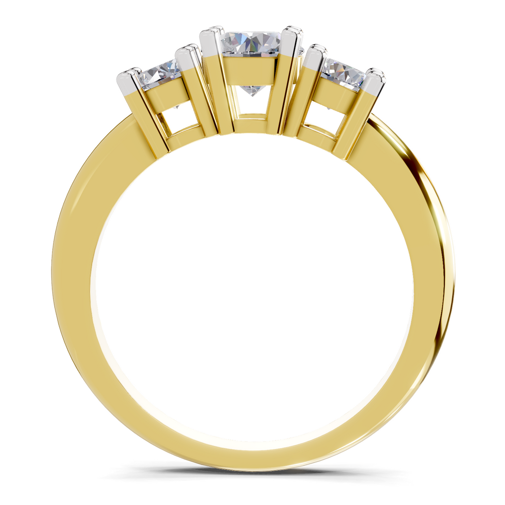 0.95 Carat Trinity Gleam Promise Engagement Ring