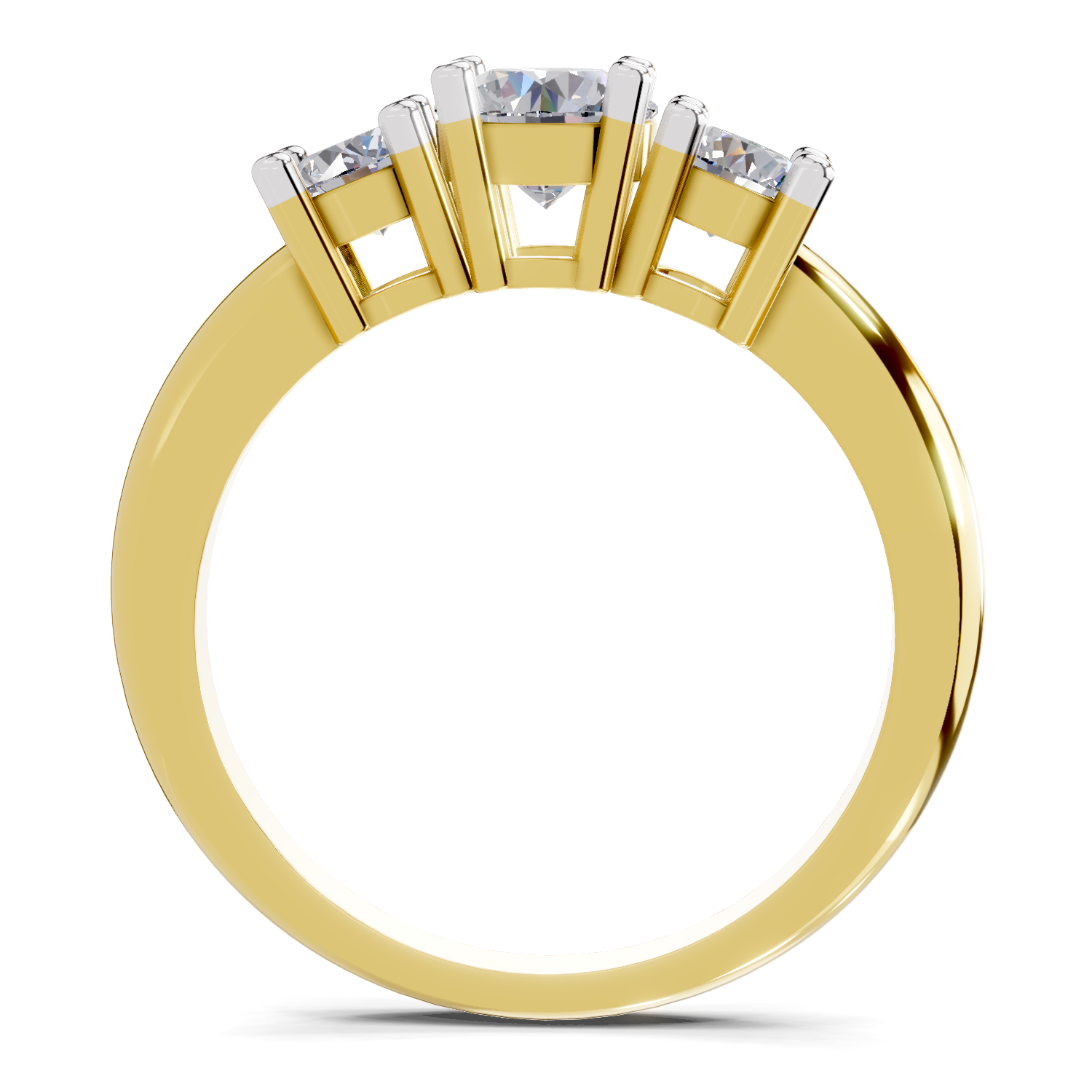 0.95 Carat Trinity Gleam Promise Engagement Ring