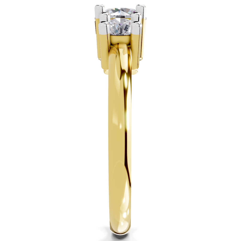 0.95 Carat Trinity Gleam Promise Engagement Ring
